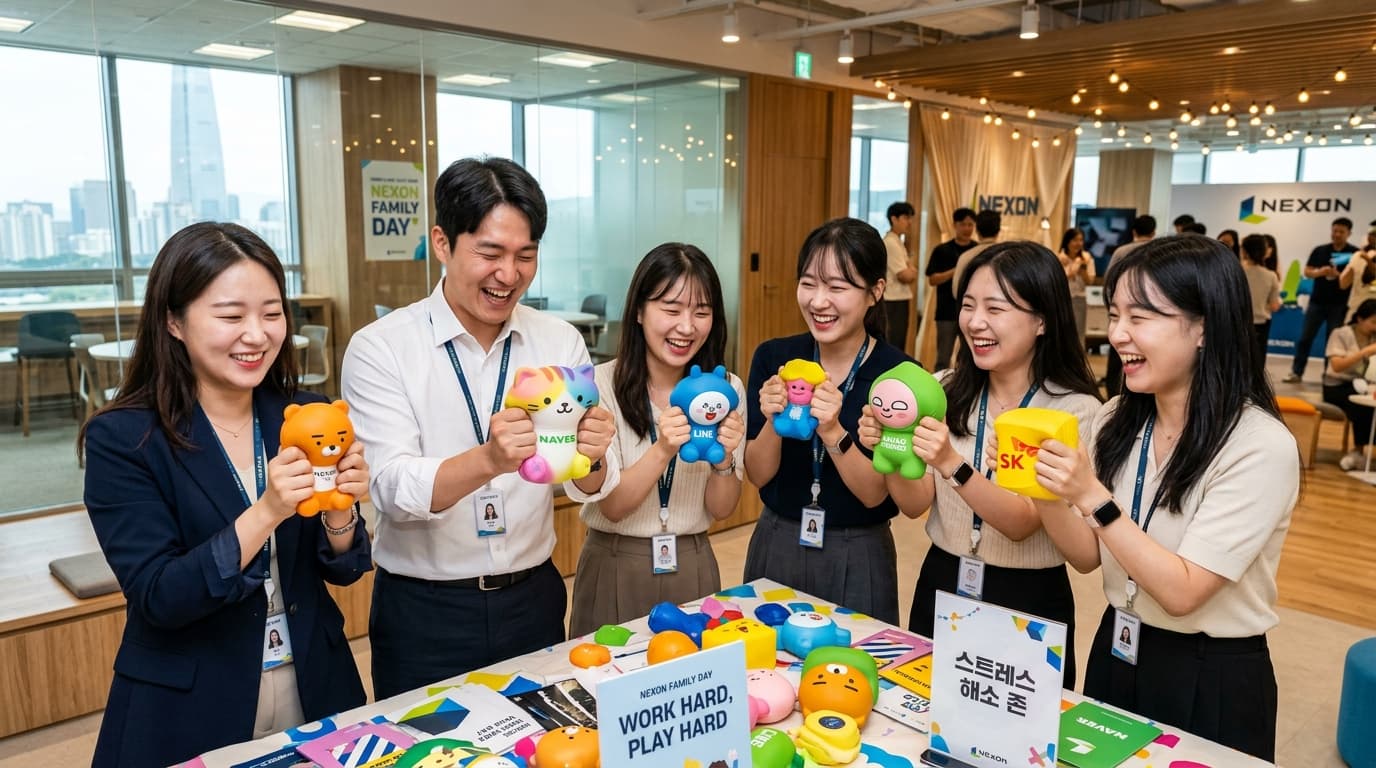 브랜드 컬러를 담은 행사 사은품
